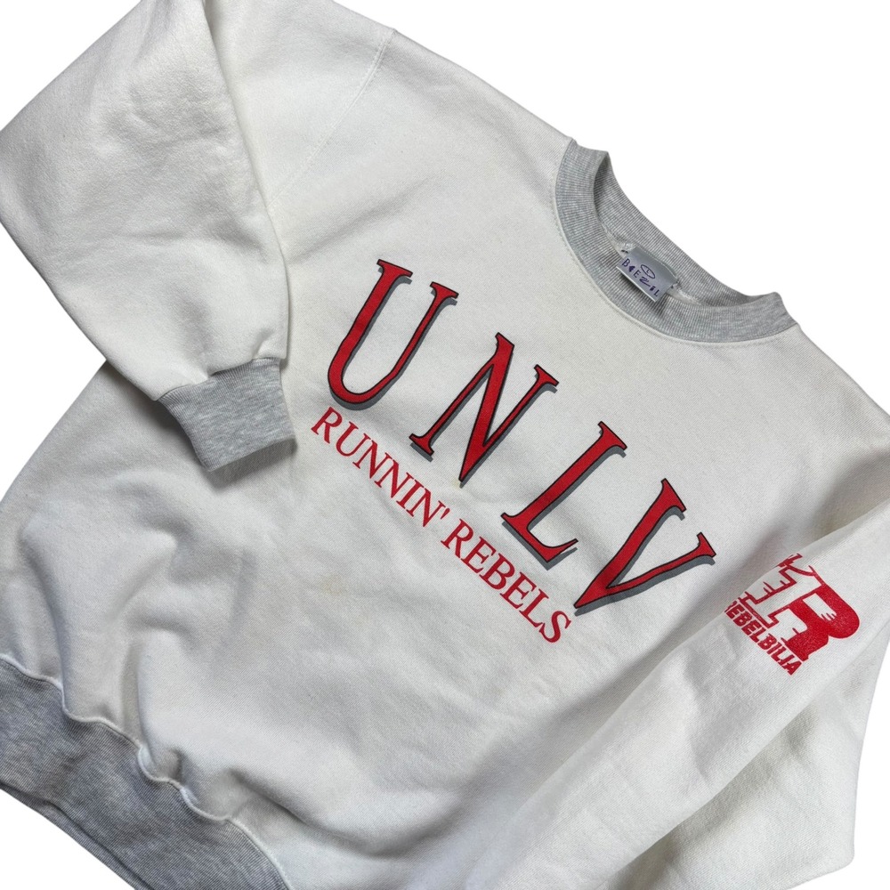 VTG UNLV Runnin Rebels Sweatshirt Men L Beezil NCAA Crewneck‎ Collegiate 90s